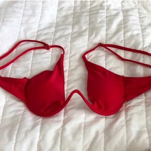 Red zaful bikini top